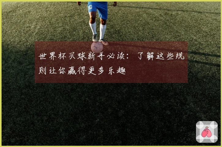 世界杯买球新手必读：了解这些规则让你赢得更多乐趣